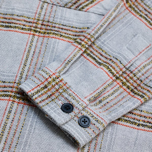 Light Grey Double Pocket Flannel Overshirt