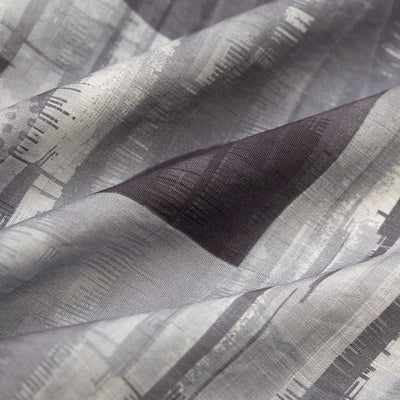 Grey Slim Fit Abstract Shirt