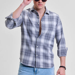 Grey Flannel Checks Shirt