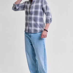 Grey Flannel Checks Shirt