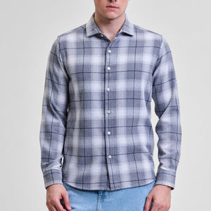 Grey Flannel Checks Shirt