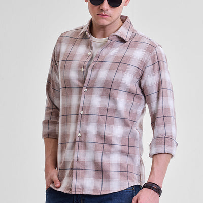 Brown Flannel Checks Shirt