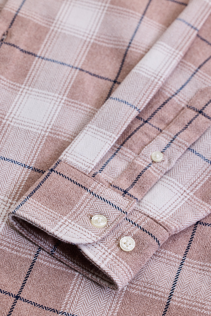 Brown Flannel Checks Shirt