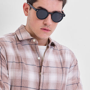 Brown Flannel Checks Shirt