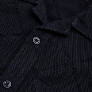 Black Geometric Overshirt