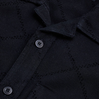 Black Geometric Overshirt