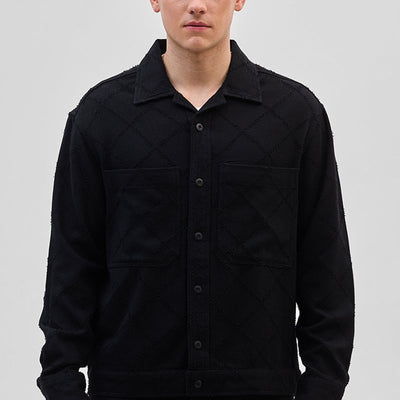 Black Geometric Overshirt