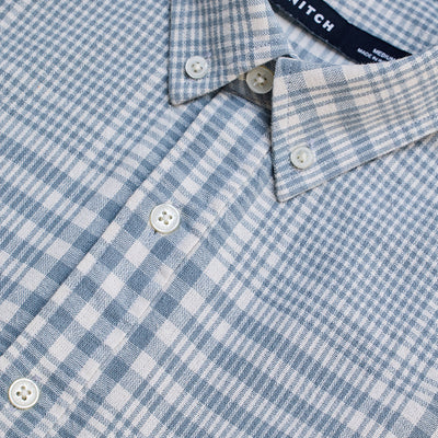 Light Blue Checks Slim Fit Shirt