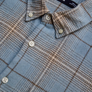 Light Blue Checks Slim Fit Shirt