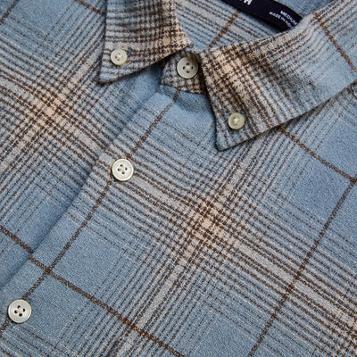 Light Blue Checks Slim Fit Shirt