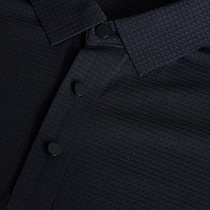 Black Textured Polo T-Shirt