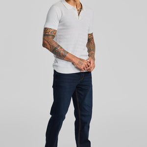 Off White Knitted Polo T-Shirt