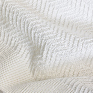 Off White Knitted Polo T-Shirt