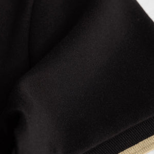 Black Zipper Polo T-Shirt