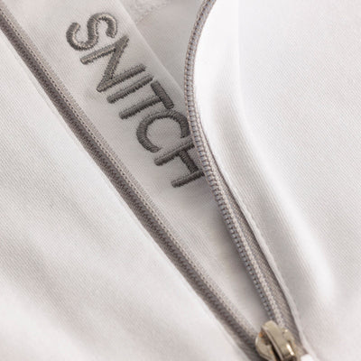 White Zipper Polo T-Shirt