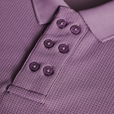Lavender Textured Polo T-Shirt