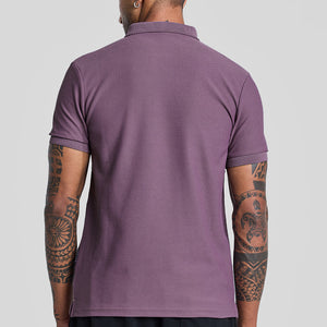 Lavender Textured Polo T-Shirt