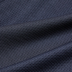 Navy Textured Polo T-Shirt