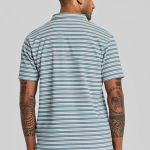 Light Blue Zipper Polo T-Shirt