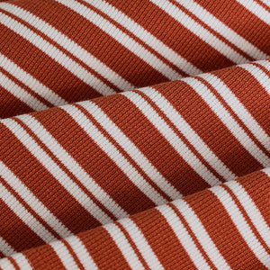 Rust Zipper Polo T-Shirt