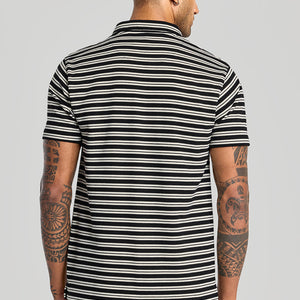 Black Zipper Polo T-Shirt