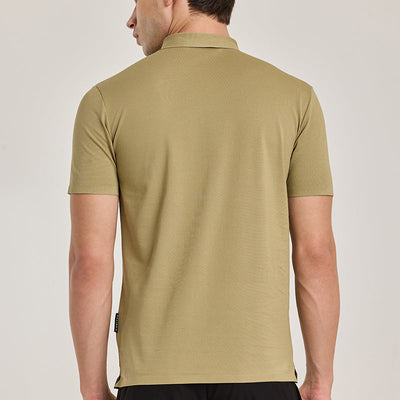 Olive Stitchless Polo T-Shirt