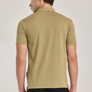 Olive Stitchless Polo T-Shirt