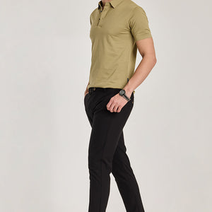 Olive Stitchless Polo T-Shirt
