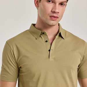Olive Stitchless Polo T-Shirt