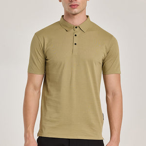 Olive Stitchless Polo T-Shirt