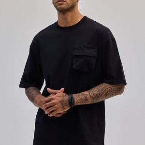 Black Utility Pocket Oversized T-Shirt