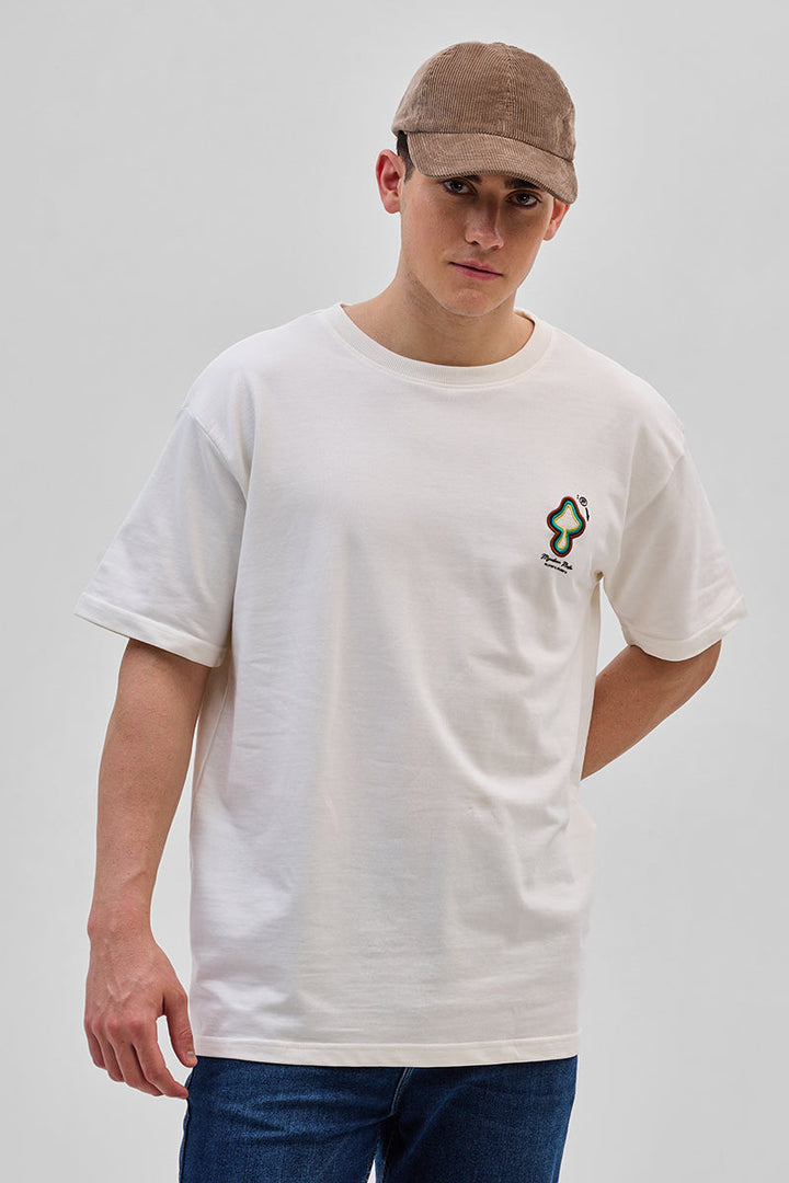 Toadstool White Oversized T-Shirt