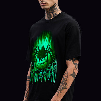 Arachnophobia Halloween Glow In The Dark T-Shirt