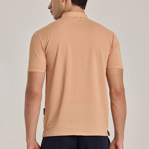 Peach Stitchless Polo T-Shirt