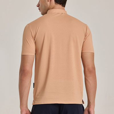 Peach Stitchless Polo T-Shirt