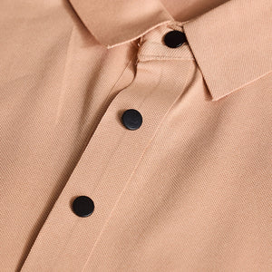 Peach Stitchless Polo T-Shirt