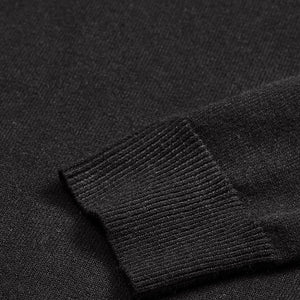 Black Stripes Polo Sweater