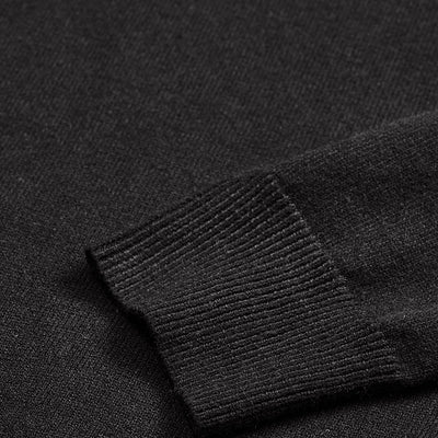 Black Stripes Polo Sweater