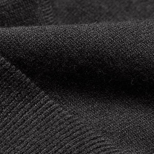 Black Stripes Polo Sweater