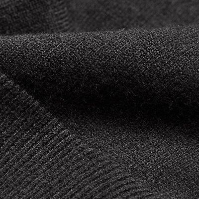Black Stripes Polo Sweater