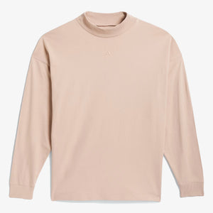 Adidas | BASKETBALL LONG SLEEVE TEE  { ASH PEARL
