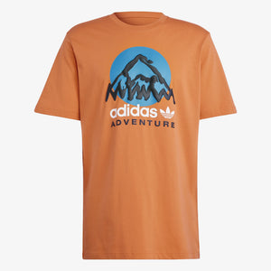 Adidas Originals | ADIDAS ADVENTURE MOUNTAIN FRONT TEE  { CRAFT ORANGE