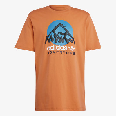 Adidas Originals | ADIDAS ADVENTURE MOUNTAIN FRONT TEE  { CRAFT ORANGE