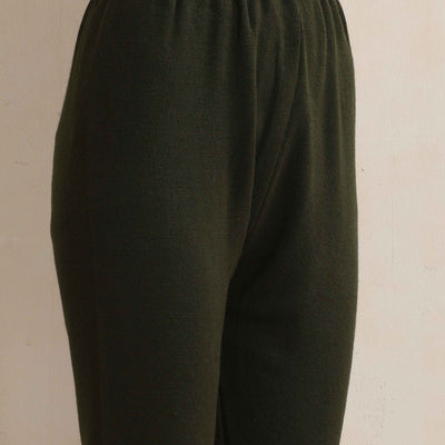 trueBrowns Green Woollen Leggings