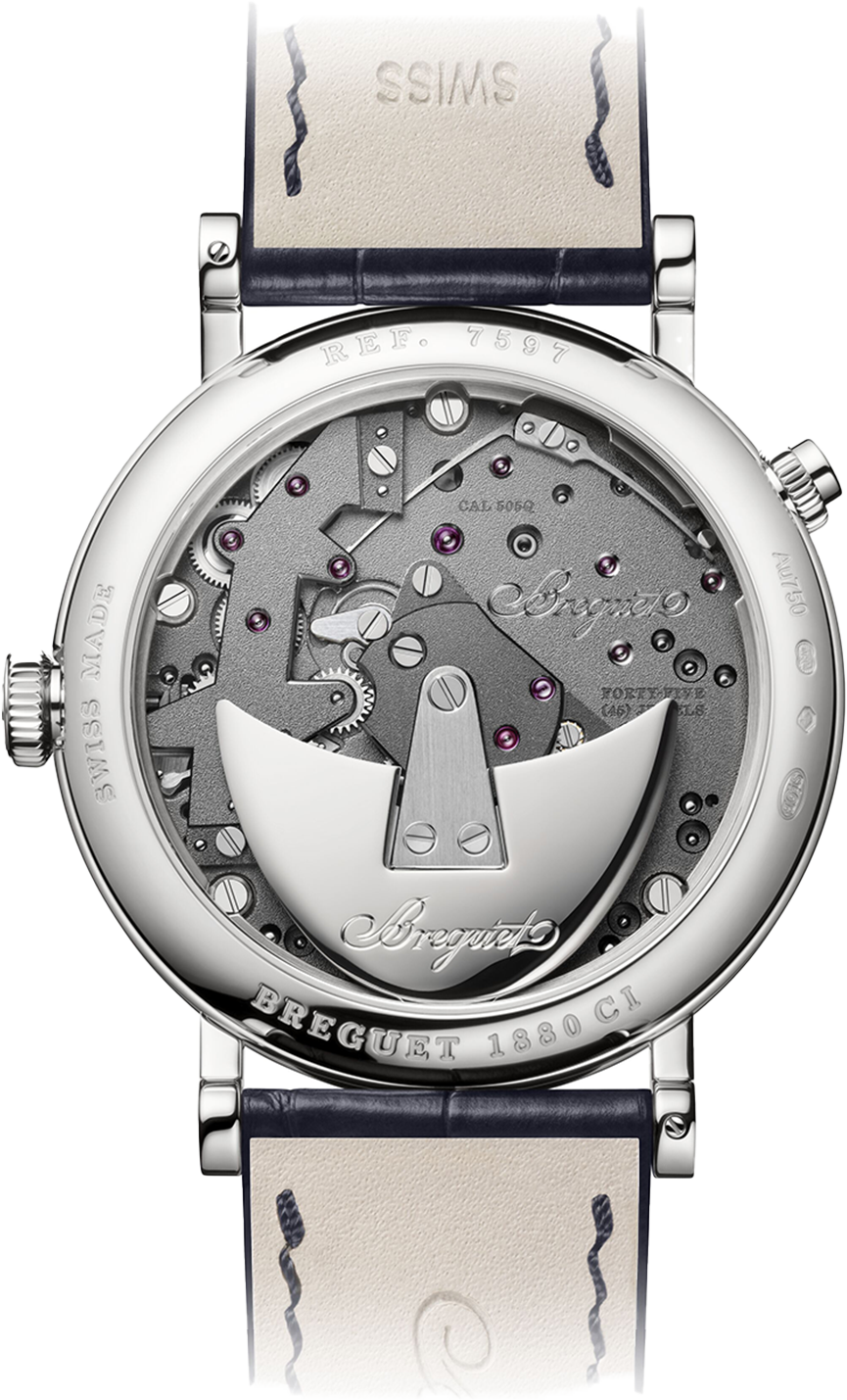 Breguet Tradition Silver & Grey Dial Black 40 MM Watch for Men