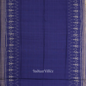 Cement Gray Blue Odisha Ikat Sambalpuri Dress Set & Dupatta