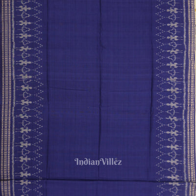 Cement Gray Blue Odisha Ikat Sambalpuri Dress Set & Dupatta
