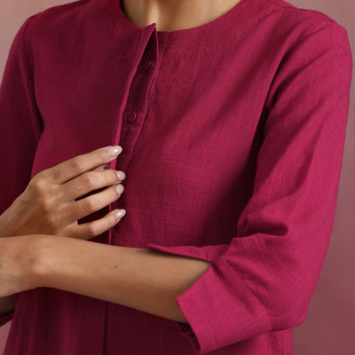 trueBrowns Magenta Cotton Co-ord set