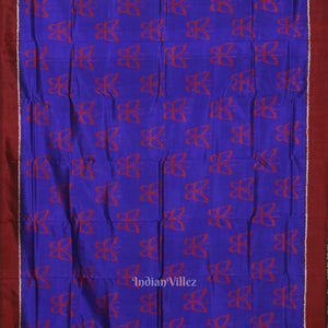Blue Butterfly Design with Tribal Anchal Contemporary Designer Saree