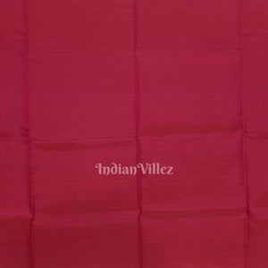 Grey With Rani Pink Pure Kanjivaram Soft Silk Saree